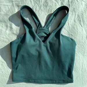 Alo yoga midnight green airbrush real bra tank